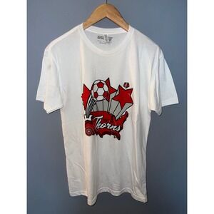 BreakingT Portland Thorns FC NWSL Soccer Graphic T-Shirt White Mens Medium